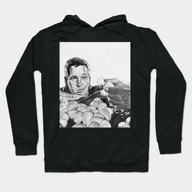 Cool Hand Luke Paul Newman Hoodie by BryanWhipple